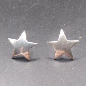 Vintage Sterling Silver Star shape post Earrings
